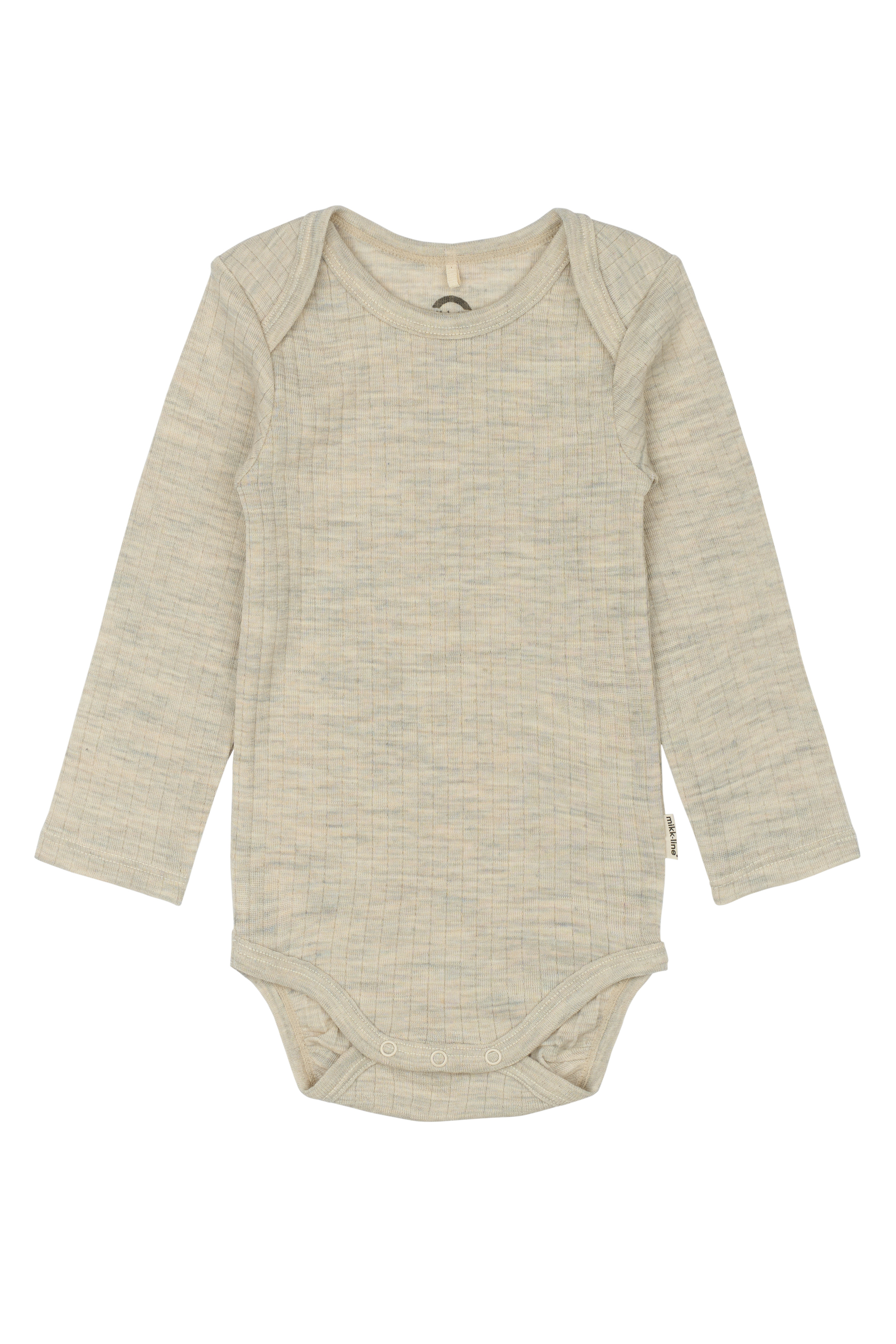 Levně Mikk-Line Mikk - line dětské vlněné body 6015 - Melange OffWhite