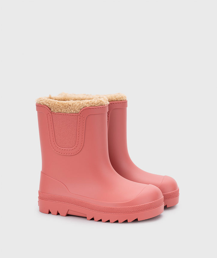 Levně Igor dětské barefoot zateplené holínky 10340 coral