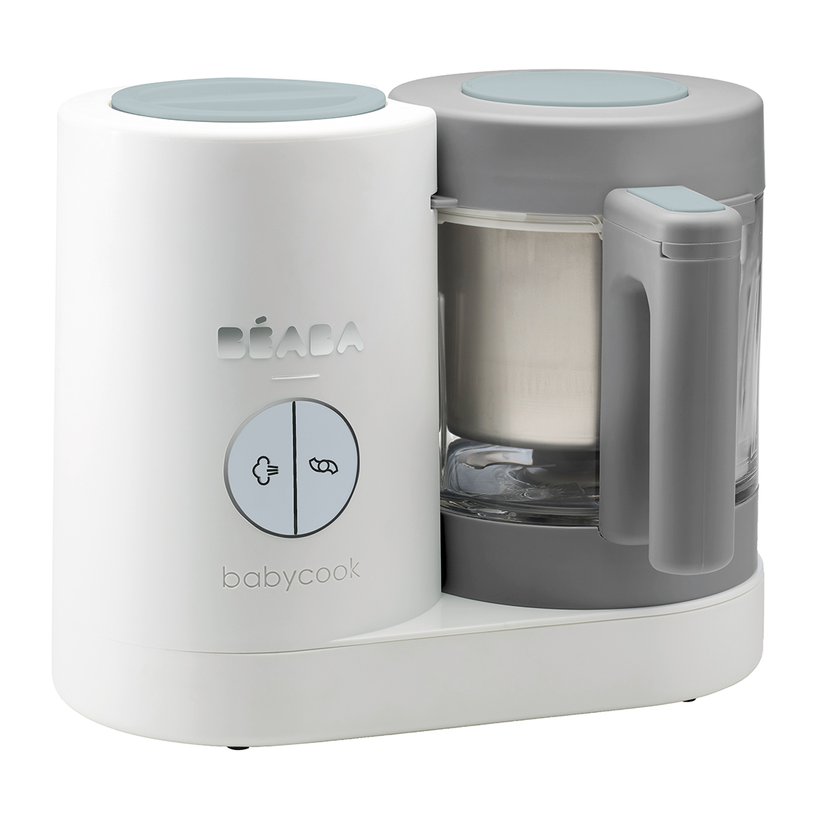 Levně Beaba Parní vařič nejen na příkrmy + mixér BABYCOOK Grey White Zdravé jídlo pro děti. Jednoduše. Každý den.