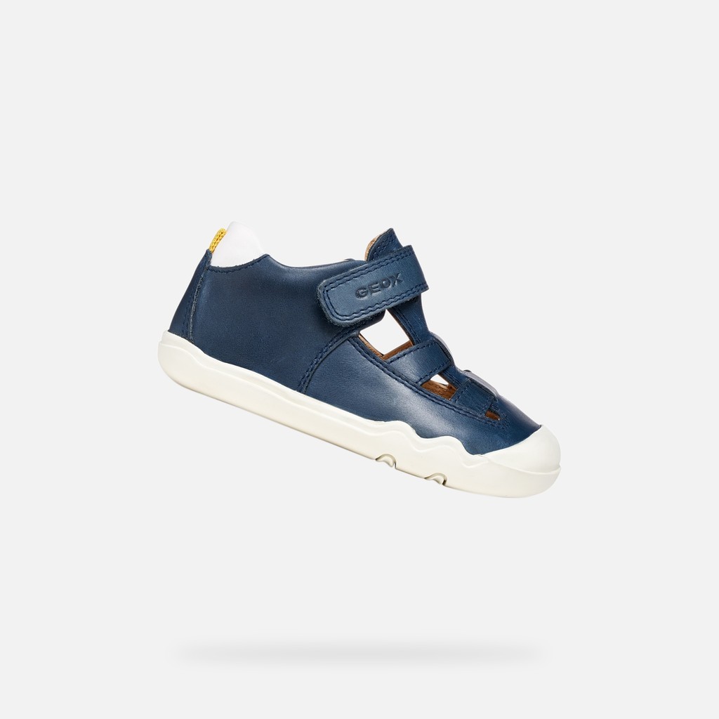 Levně GEOX dětské barefoot boty pro první krůčky B555WA C4211