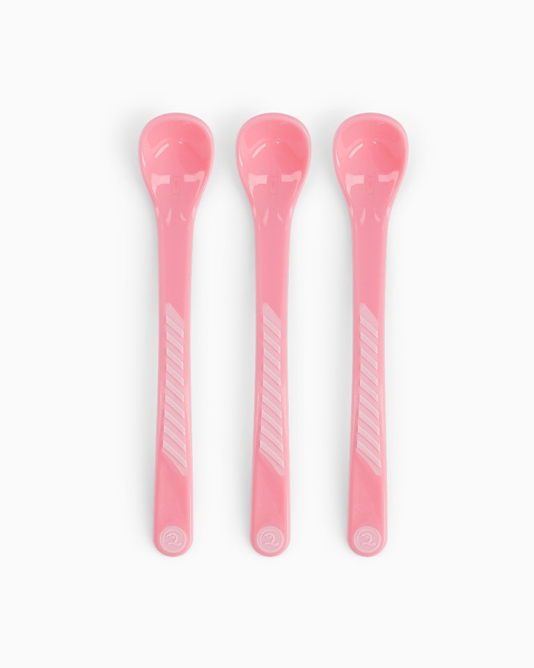 Twistshake dětské lžičky na krmení růžová 3 ks K78179