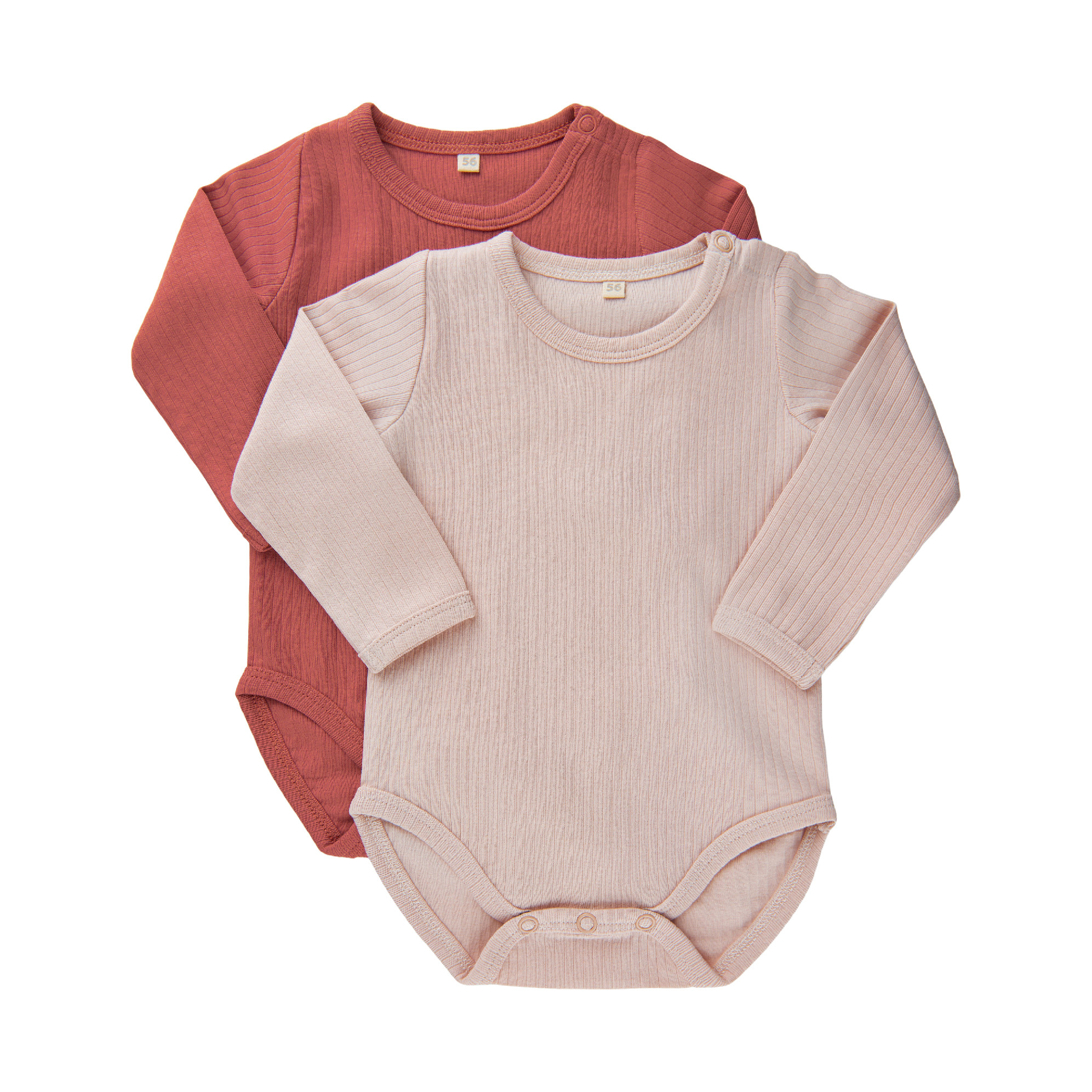 Levně Minymo 2ks kojenecké body s dlouhým rukávem 5756 - 411