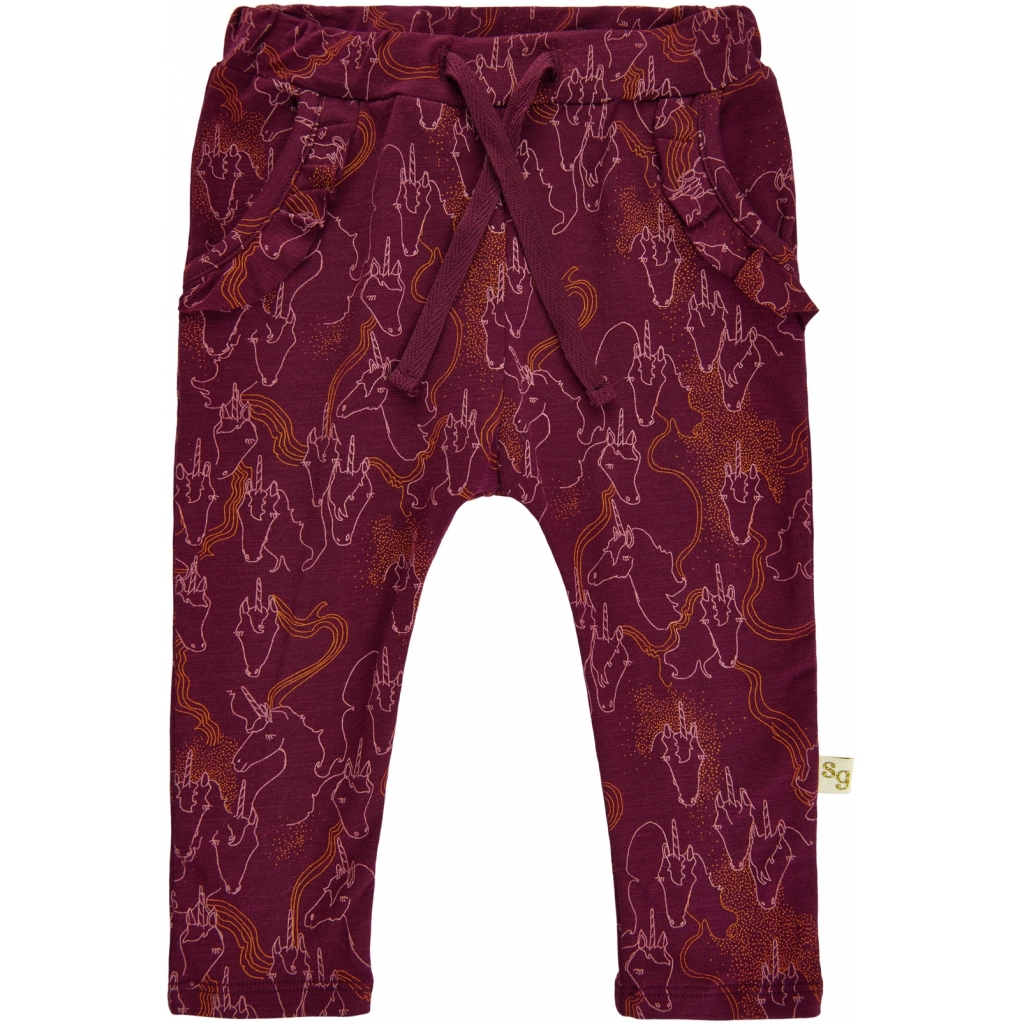 Levně Soft Gallery kojenecké kalhoty SG1432 - Tawny Port
