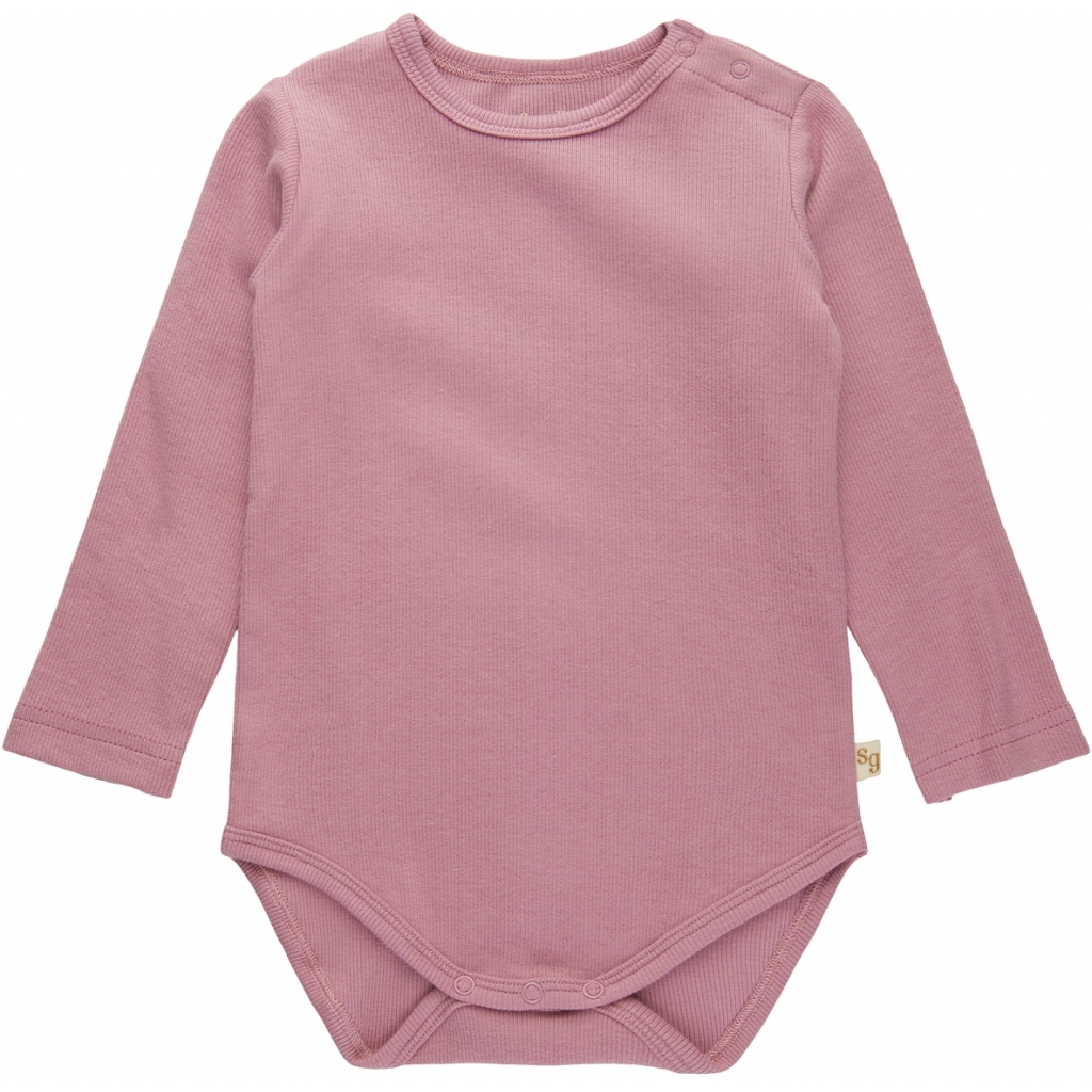 Levně Soft Gallery kojenecké body s dlouhým rukávem SG1585 - Lilas