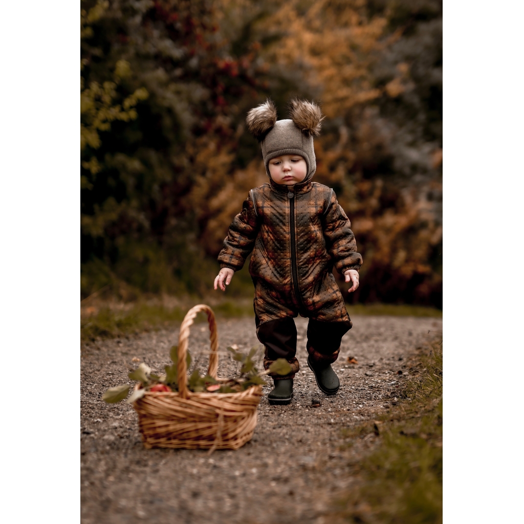Mikk-Line Mikk - Line kojenecká termo kombinéza Teddy 19130 Forest Night Velikost: 74