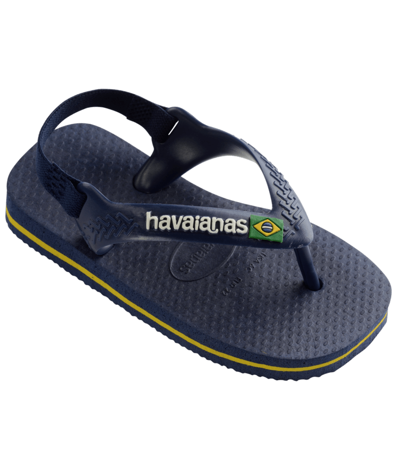 Levně Havaianas dětské žabky/sandály 4140577-3587 Navy Blue/Citrus Yellow
