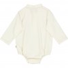 Wheat baby long-sleeved bodysuit Victor 6980 - eggshell  Bio bavlna
