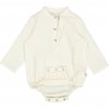 Wheat baby long-sleeved bodysuit Victor 6980 - eggshell  Bio bavlna