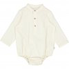 Wheat baby long-sleeved bodysuit Victor 6980 - eggshell  Bio bavlna
