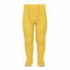 basic rib tights yellow