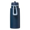 B.box Stainless steel thermal bottle with straw - MIDNIGHT  Bezpečné pro potraviny
