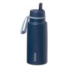 B.box Stainless steel thermal bottle with straw - MIDNIGHT  Bezpečné pro potraviny