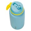 B.box Stainless steel thermal bottle with straw 1L - POOLSIDE  Bezpečné pro potraviny