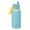 B.box Stainless steel thermal bottle with straw 1L - POOLSIDE  Bezpečné pro potraviny