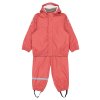 Mikk-Line waterproof set with braces 33145 Cranberry  GOTS, waterproof, recyclable