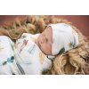 Cotton baby swaddle / scarf with hat set Dreamweaver
