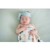 Cotton baby swaddle / scarf with hat set Dreamweaver