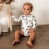 Snuggle Hunny Kids long-sleeved bodysuit Eucalypt GOTS  Organic cotton, GOTS