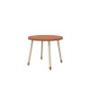 Flexa dřevěný kulatý stůl pro děti červený Dots 8250103120  Masivní dřevo