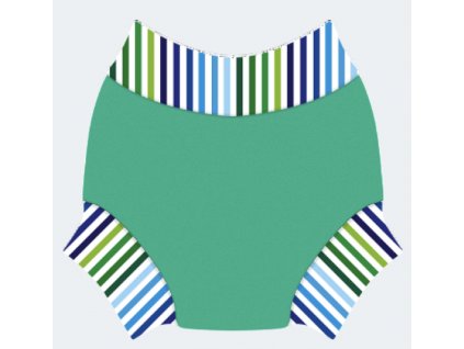 Swim nappy Neoprénové plavky Zelené s pásom XXL
