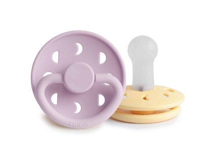 CUMLÍKY FRIGG MOON PHASE PALE DAFFODIL/ SOFT LILAC, +6M, SILIKÓN