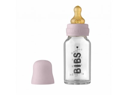 BIBS Baby Bottle sklenena flasa 110ml DuskyLilac