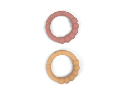 FILIBABBA DVOJBALENIE SILIKÓNOVÝCH HRYZÁTIEK VINTAGE ROSE