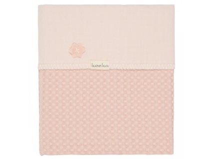 koeka deka antwerp 75x100 waffle flanel shadow pink light shadow pink
