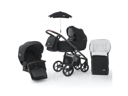 babystyle prestige3 active grey brown 6v1 liquorice 2022