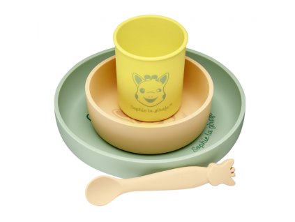 vulli silikonovy jidelni set zirafa sophie