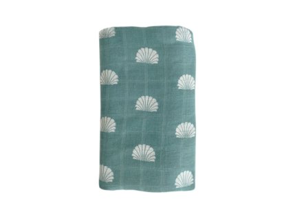 ob designs muselinova plenka 120x120 ocean shell print