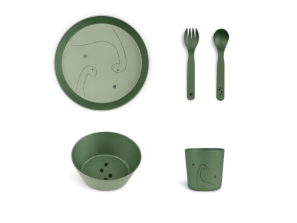 citron jidelni set z bio materialu dino