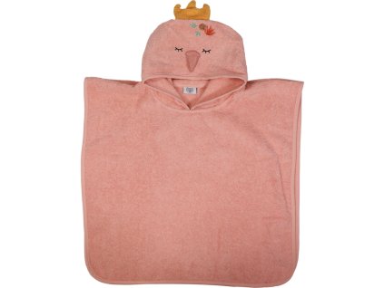 tryco blush blossom frote ponco swan ivy