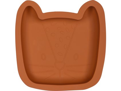 tryco silikonovy talirek leopard sienna