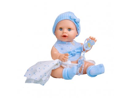 Berjuan Interaktívna bábika s príslušenstvom Baby Susú Azul chlapček 38cm