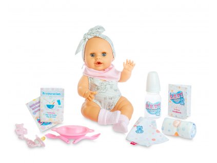 Berjuan Interaktívna bábika s príslušenstvom Baby Susú dievčatko 38cm