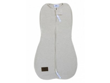 Zavinovačka Sleepee First Step Swaddle s čiapočkou zdarma bežová