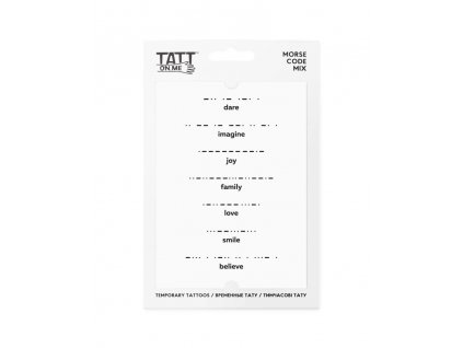 TATTonMe Vodeodolné dočasné tetovačky Morzeovka mix