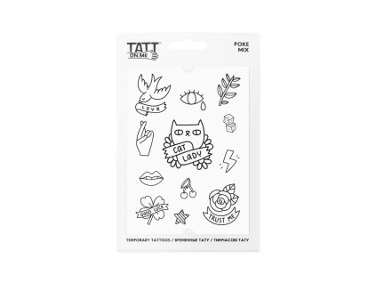TATTonMe Vodeodolné dočasné tetovačky Poke mix