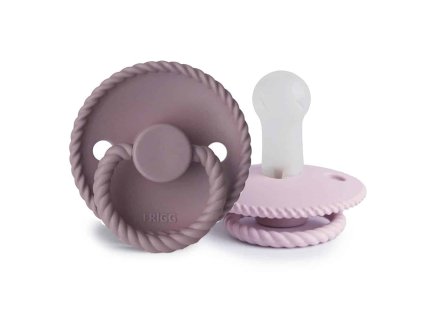 DVOJBALENIE CUMLÍKOV FRIGG ROPE TWILIGHT MAUVE/ SOFT LILAC, 6-18M, SILIKÓN