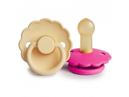 DVOJBALENIE CUMLÍKOV FRIGG DAISY PALE DAFFODIL/ FUCHSIA, 6-18M, KAUČUK