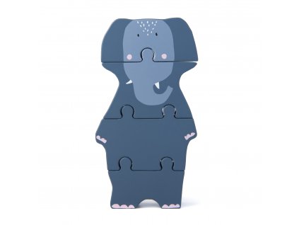 Drevené puzzle zvieratko - Mrs. Elephant