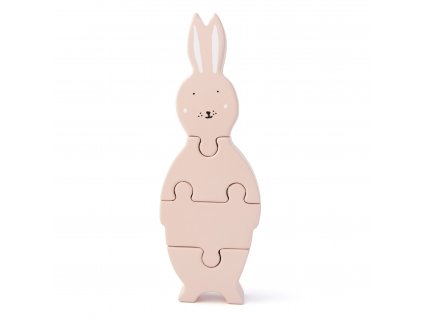 Drevené puzzle zvieratko - Mrs. Rabbit