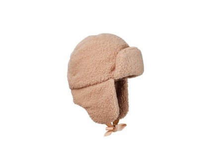 Čiapka ušianka Winter cap Elodie Details - Pink Bouclé