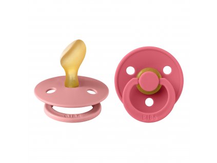 BIBS Colour anatomicke cumliky z prirodneho kaucuku 2ks velkost 2 DustyPink Coral 2211433 5713795256037