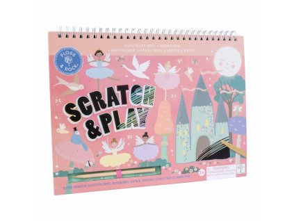 47P5971 Floss&Rock Tabuľka s vyškrabávačkami Začarovaná labuť