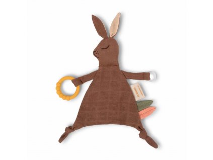 MUŠELÍNOVÝ MOJKÁČIK S HRYZADIELKOM FILIBABBA BELLA THE BUNNY