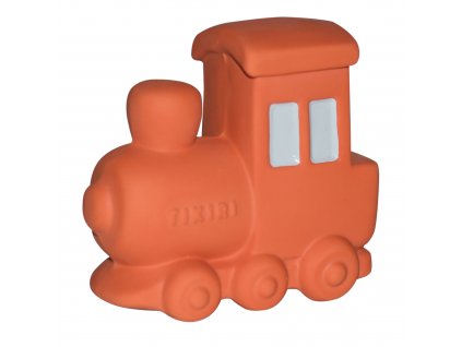 Tikiri vroom vroom hrkalka hryzatko z prirodnej gumy vlacik 97711 4792247009910