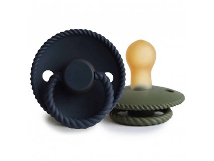 DVOJBALENIE CUMLÍKOV FRIGG ROPE DARK NAVY/ OLIVE, 0-6M, KAUČUK