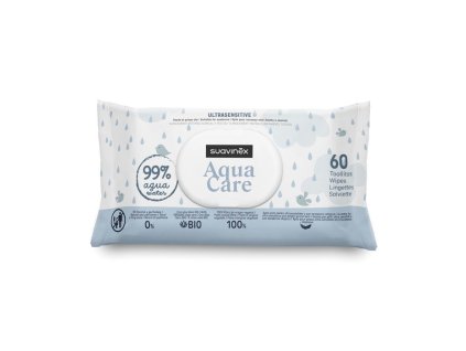 SUAVINEX | Hygienické vlhké vreckovky - 60 ks AQUA